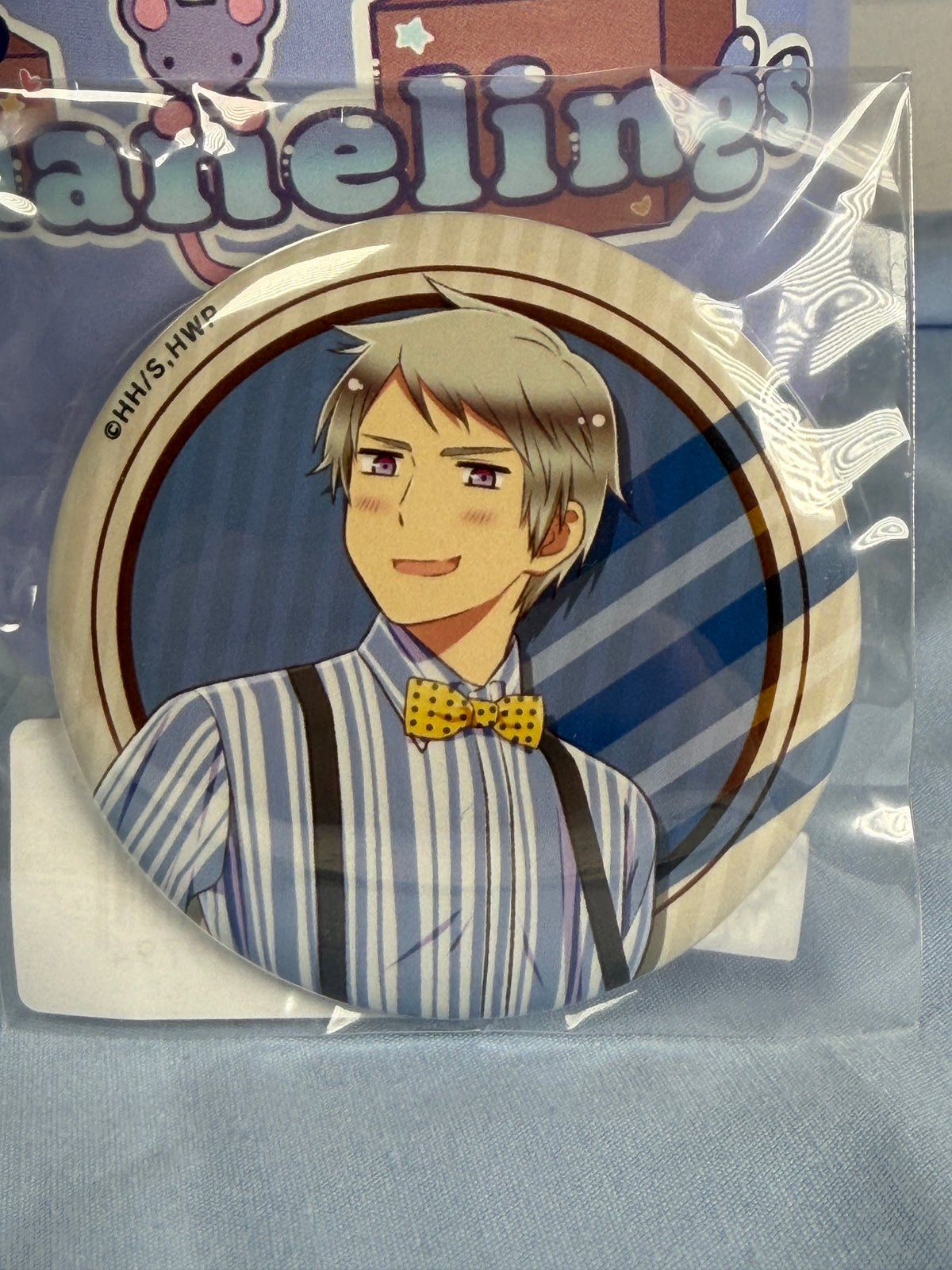Prussia Suspenders Style Can Badge Pin Hetalia World Stars WEB Lottery Prize E