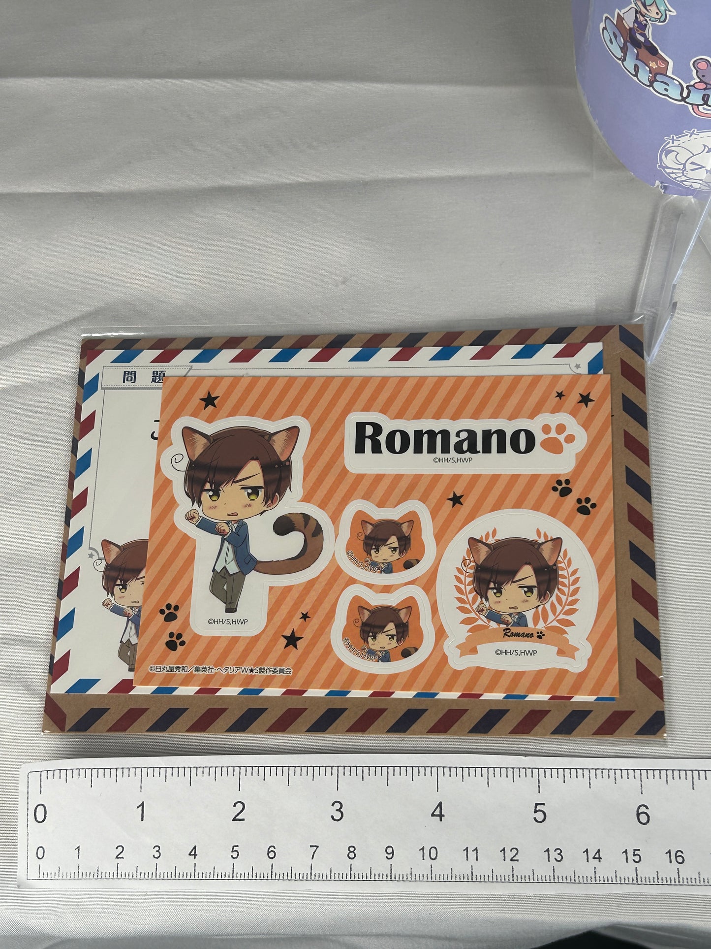 Italy Romano Sticker Postcard Set Hetalia World Stars in Namjatown