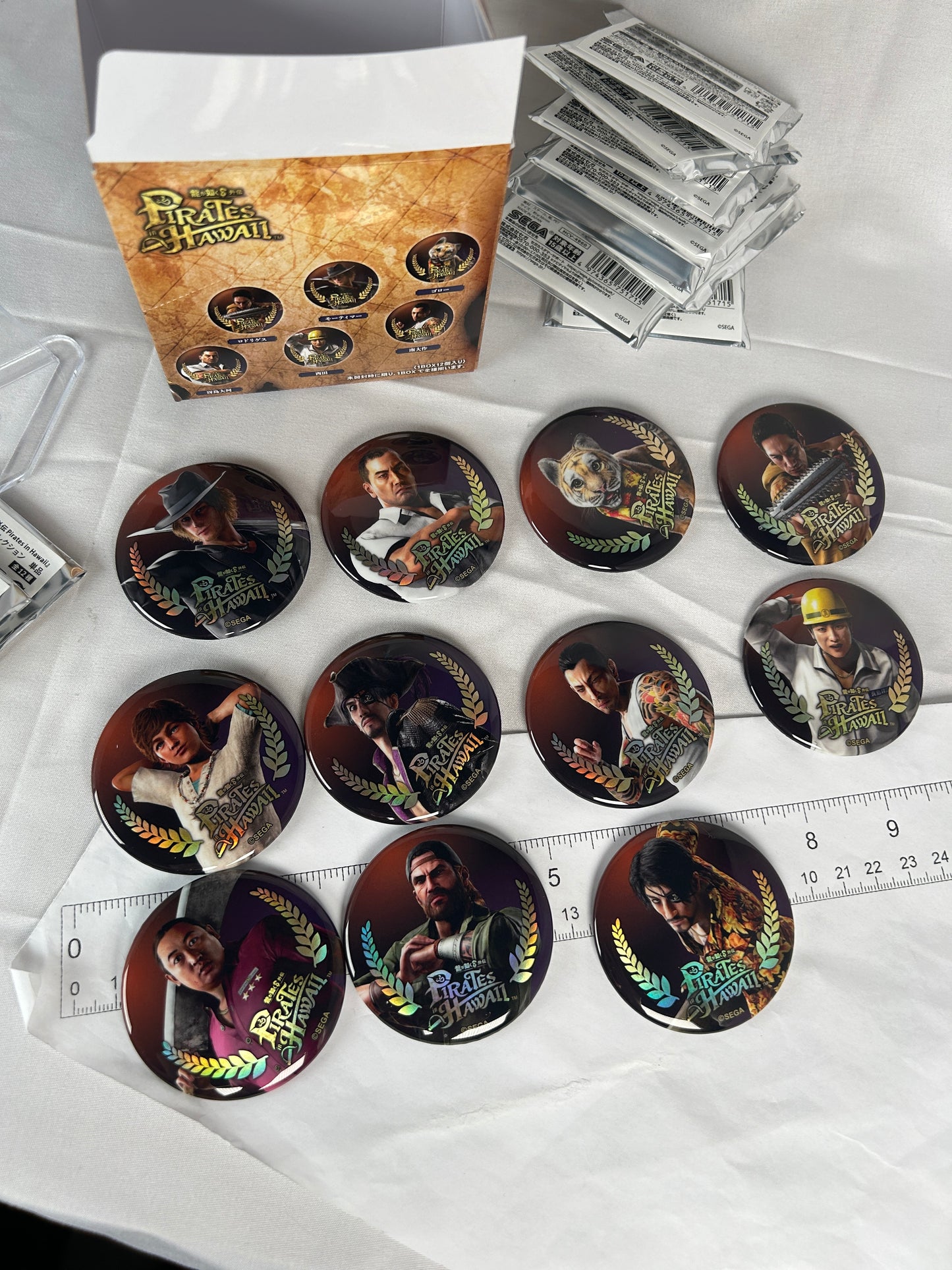 Yakuza 8 Gaiden Pirates in Hawaii Metal Can Badge