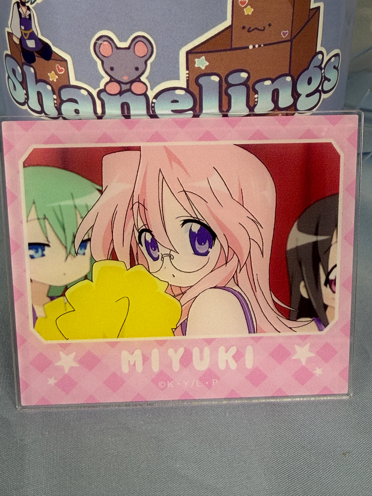Miyuki Takara Cheerleader Acrylic Art Trading Card Lucky Star Anime Scene