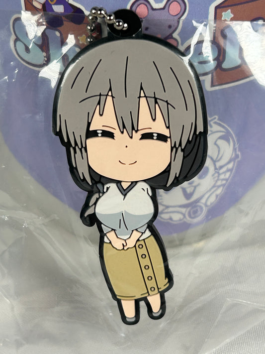Tsuki Uzaki Rubber Strap Keychain Gachapon Prize Bandai Uzaki Chan Wants to Hang Out