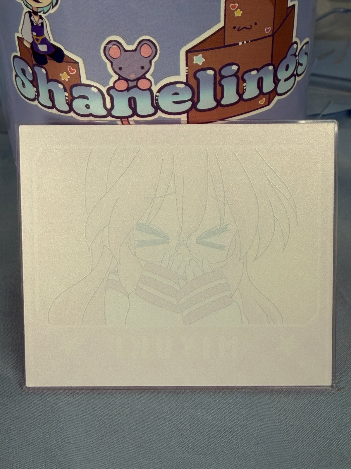 Miyuki Takara >.< Acrylic Art Trading Card Lucky Star Anime Scene