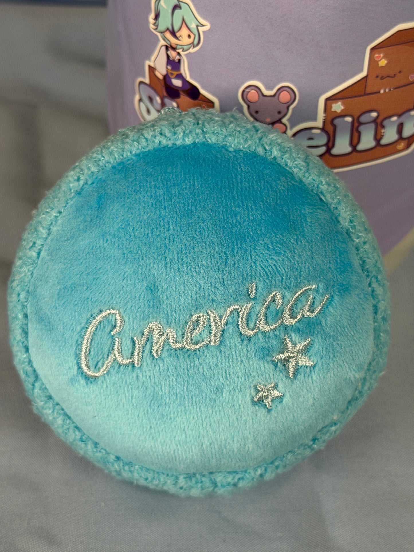 America Macaron Tapinui Plush Keychain Hetalia World Stars
