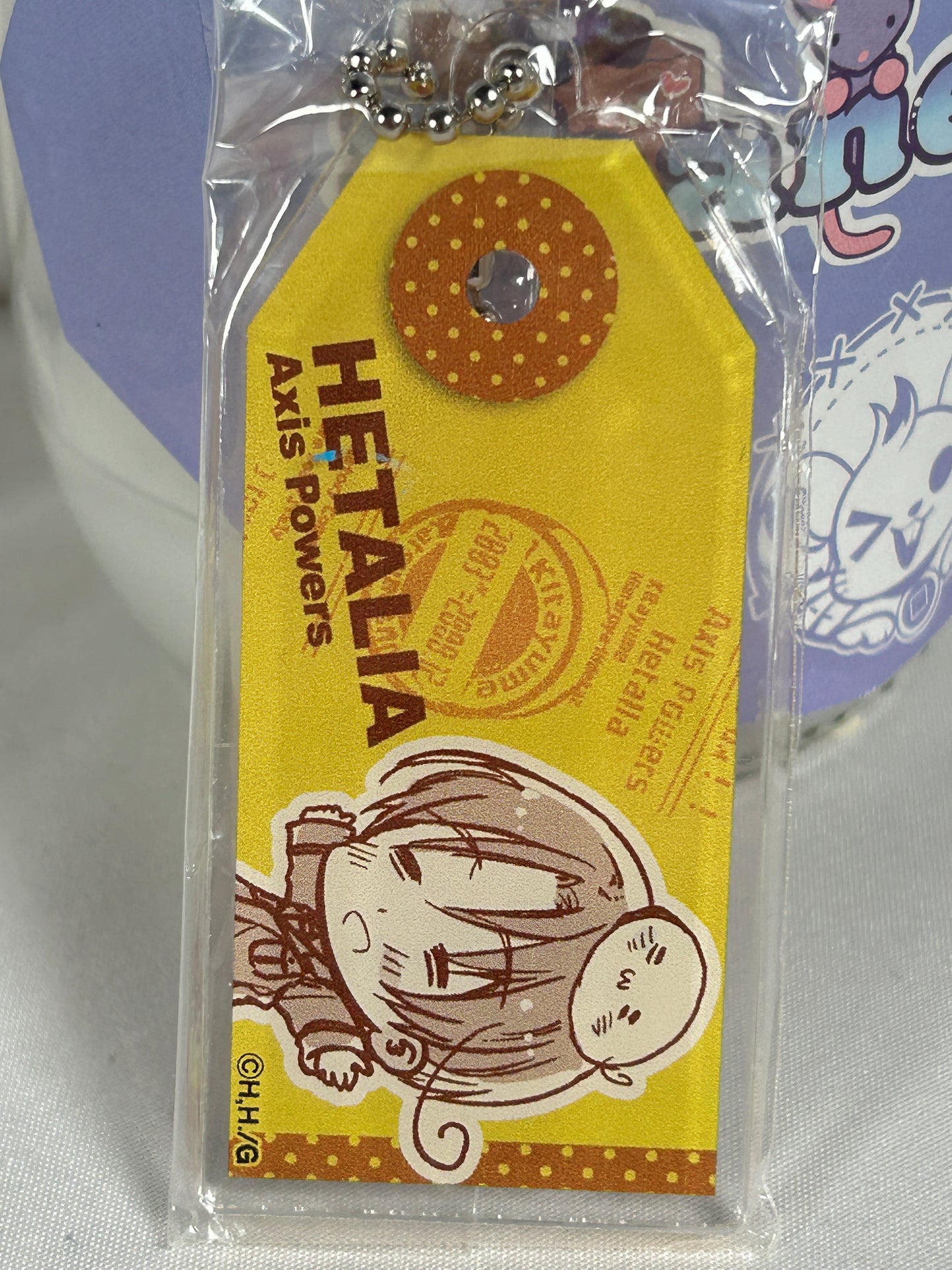 Italy Veneziano Dog Tag Acrylic Keychain Hetalia Axis Powers 2016