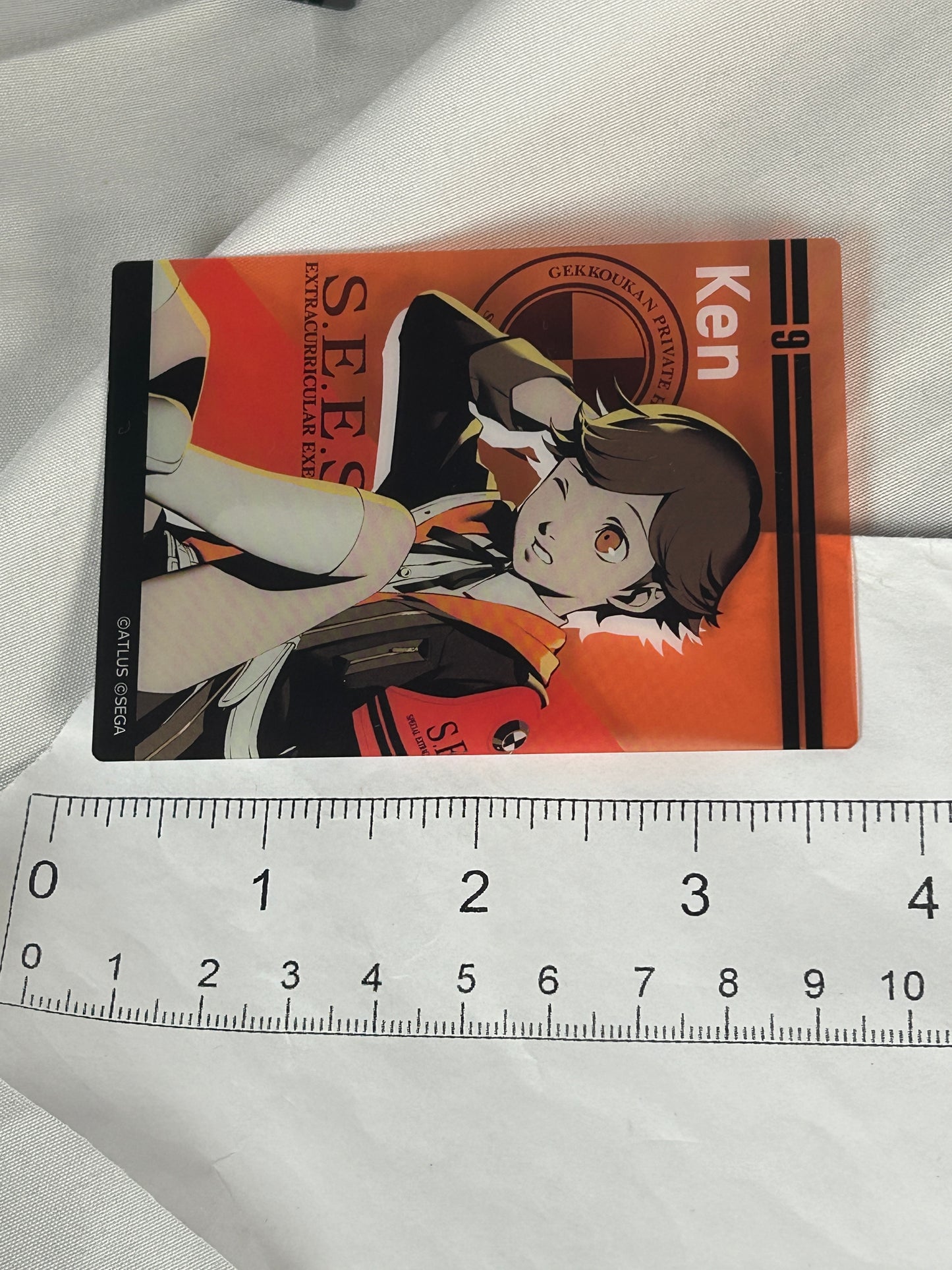 Ken Amada Transparent Cleear Trading Card Persona 3 Reload