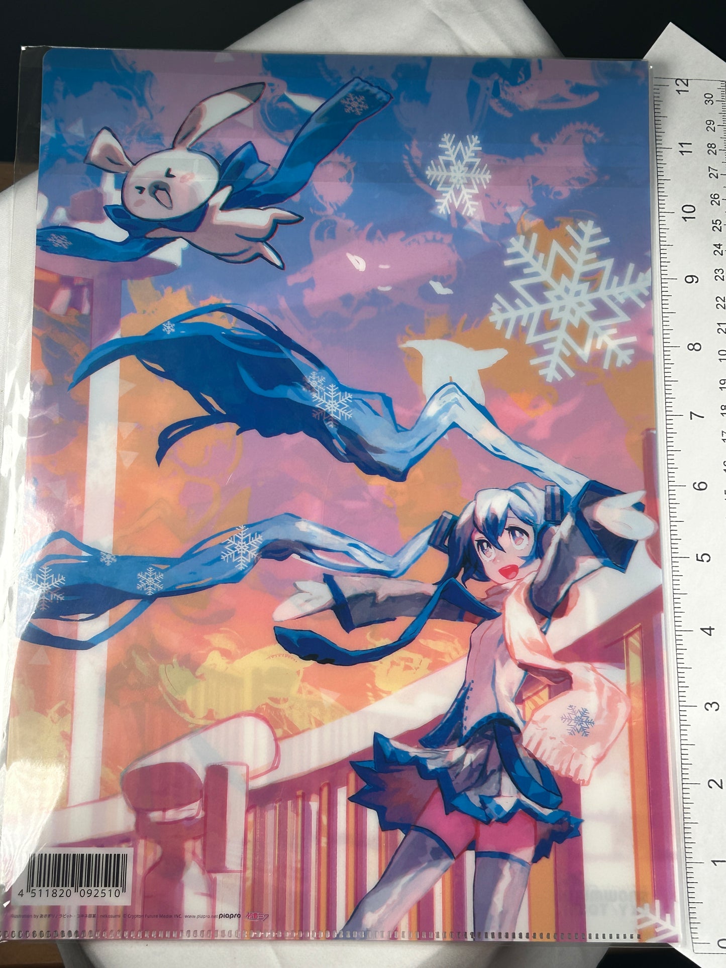 Hatsune Miku Clear File Asagiri Snow Miku 2014 Vocaloid Sky Town