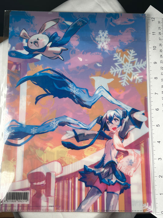 Hatsune Miku Clear File Asagiri Snow Miku 2014 Vocaloid Sky Town