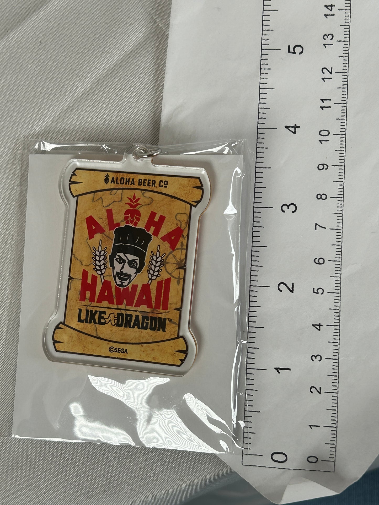 Yakuza 8 Gaiden: Pirates in Hawaii ALOHA BEER Acrylic Keychain