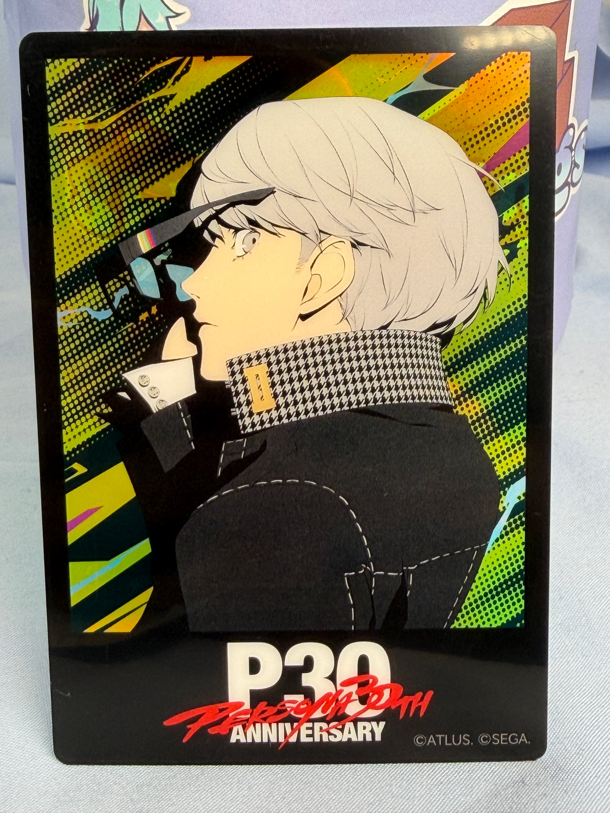 Yu Narukami Holo Transparent Card Persona 4 The Golden 30th Anniversary