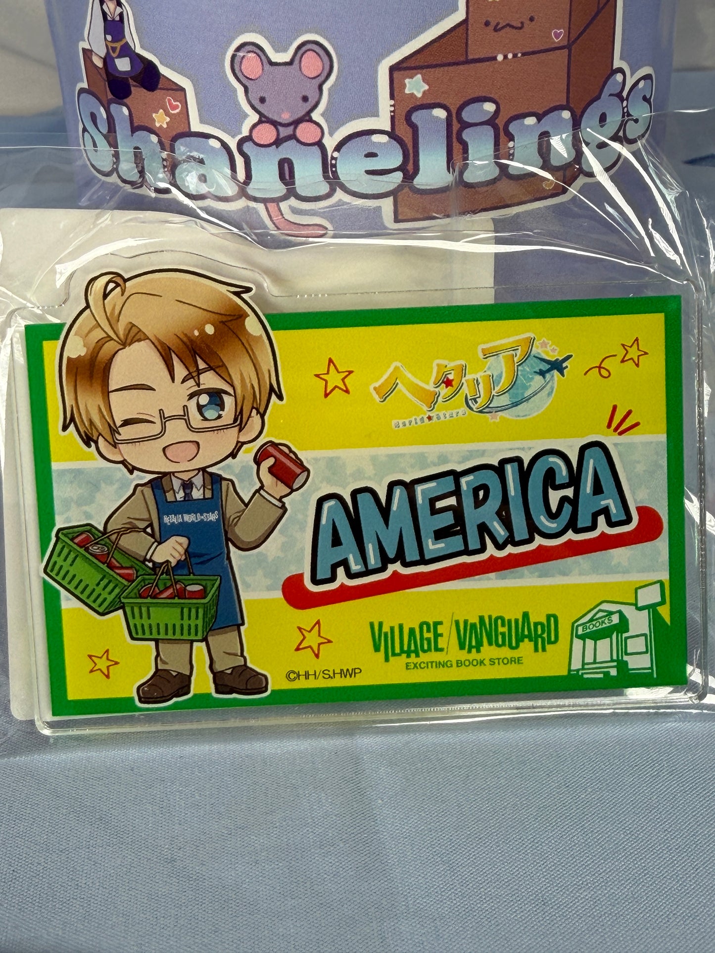 America Acrylic Clip Hetalia World Stars x Village Vanguard Collaboration