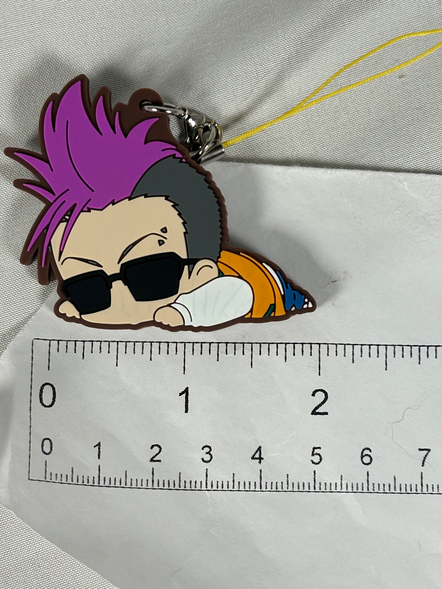 Shorter Wong Darun Rubber Strap Keychain Banana Fish Movic 2019