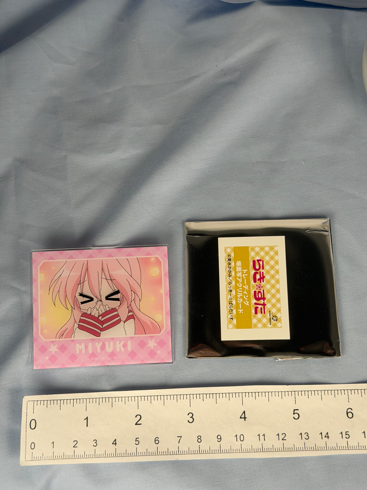 Miyuki Takara >.< Acrylic Art Trading Card Lucky Star Anime Scene