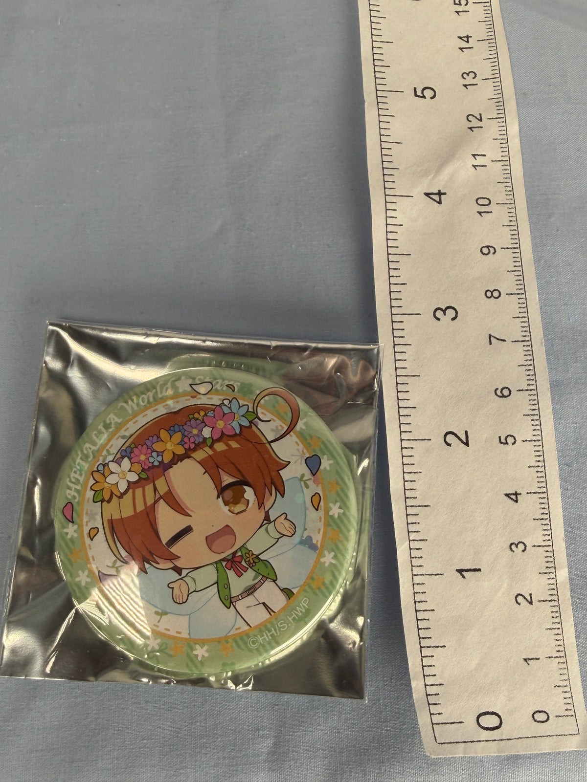 Italy Spring Fairy Holographic Can Badge Pin Hetalia World Stars