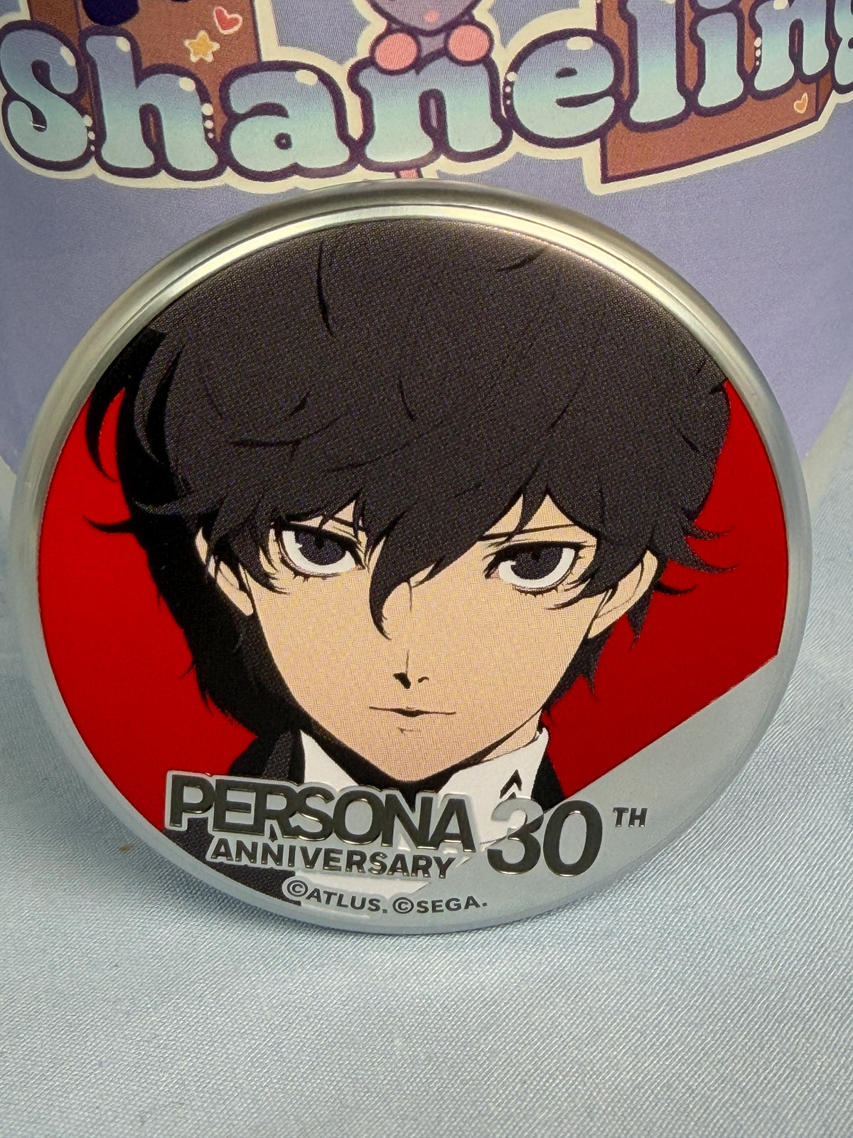 Ren Amamiya Joker Silver Badge Pin Persona 5 Royal 30th Anniversary Animate
