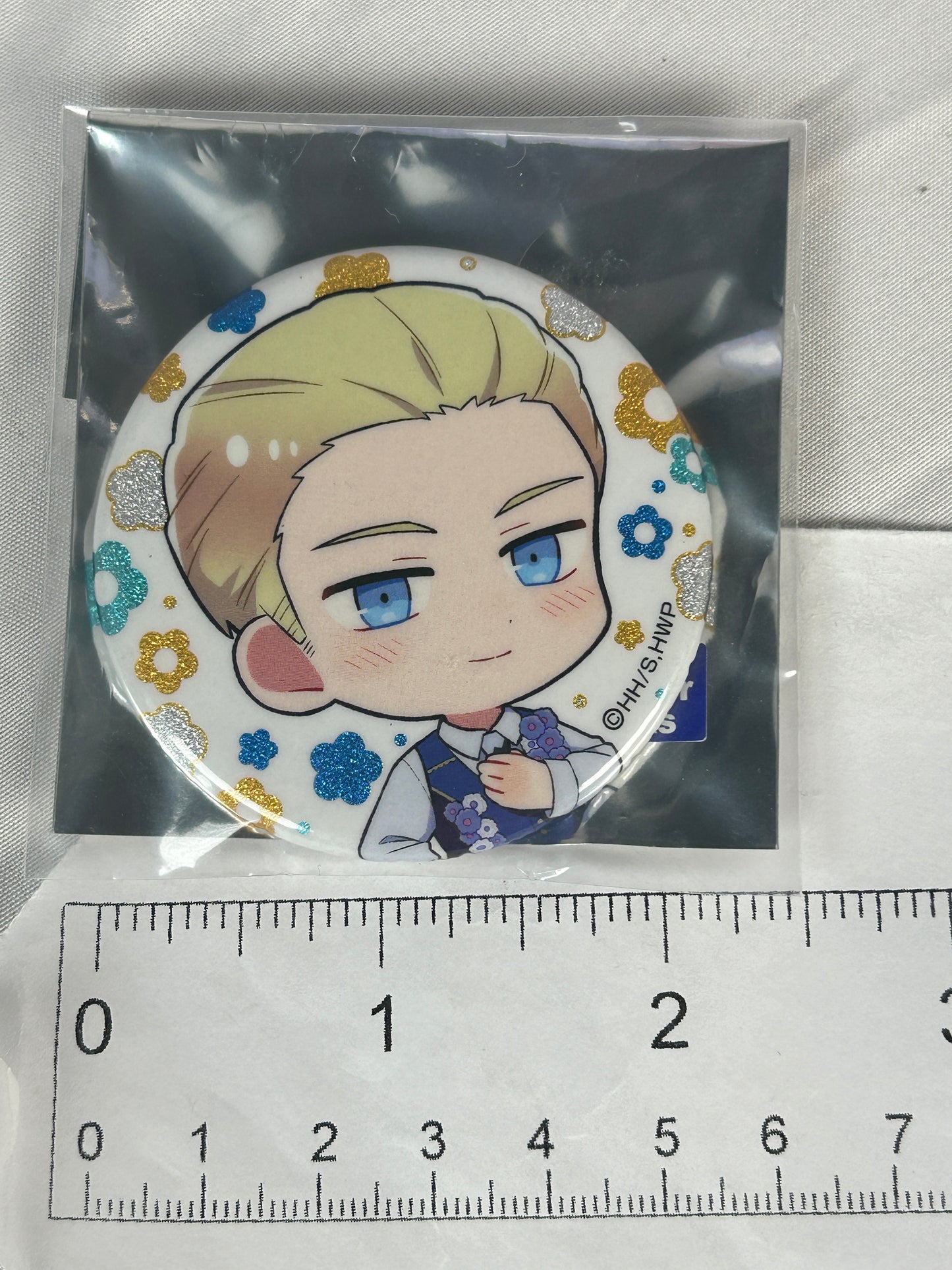 Germany Chibi Flower Parade Ver. Button Badge Hetalia World Stars Medicos