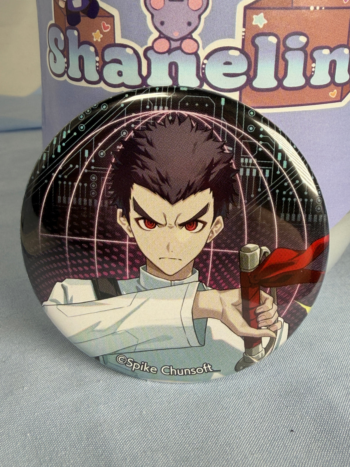 Kiyotaka Ishimaru Cyber Series Logic Fair Can Badge Pin Danganronpa