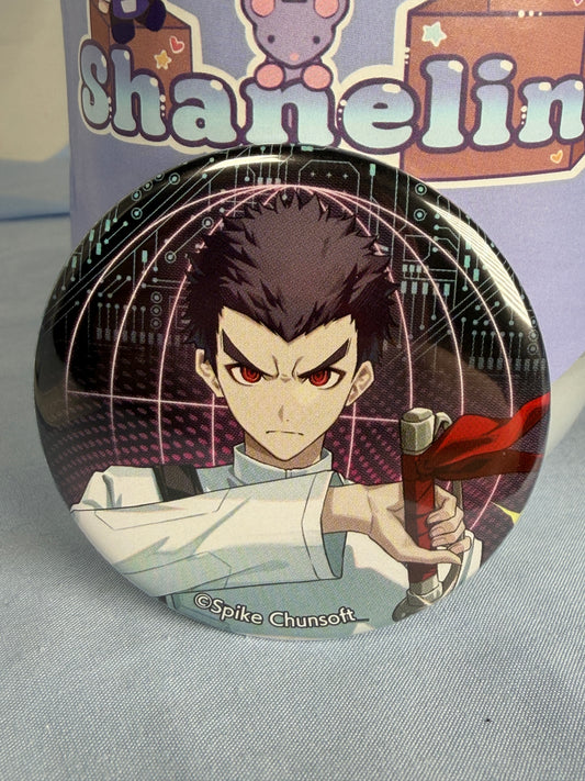 Kiyotaka Ishimaru Cyber Series Logic Fair Can Badge Pin Danganronpa