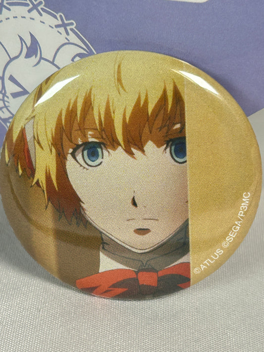 Aigis Stare Button Badge Persona 3 The Movie