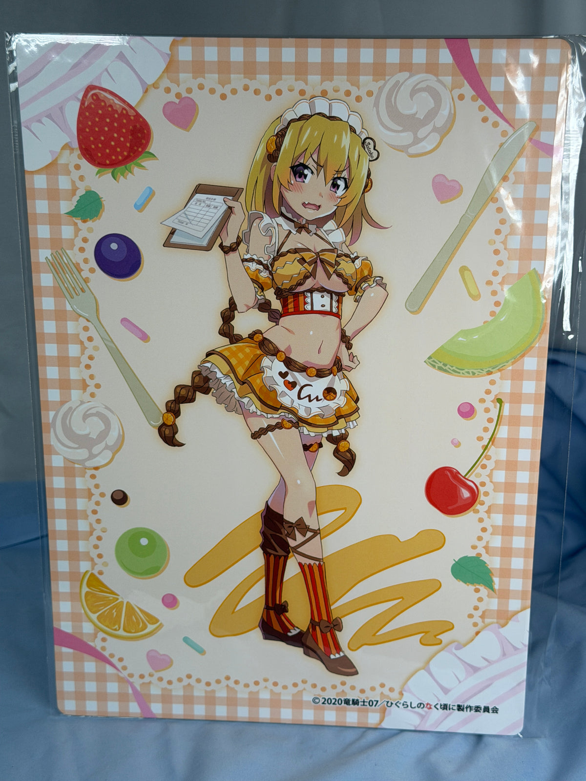 Satoko Hojo A4 Artboard Higurashi When They Cry Moe Café Lottery Prize F