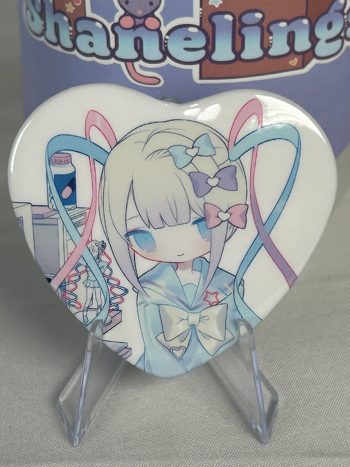 KAngel Heart Button Badge Needy Streamer Overload Popup