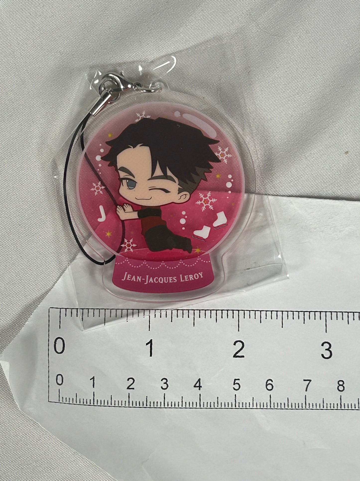 Jean Jacques Leroy Snowglobe Acrylic Keychain Yuri on Ice Chararium
