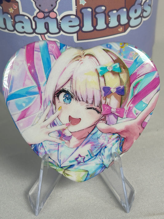 KAngel Heart Button Badge Needy Streamer Overload Popup