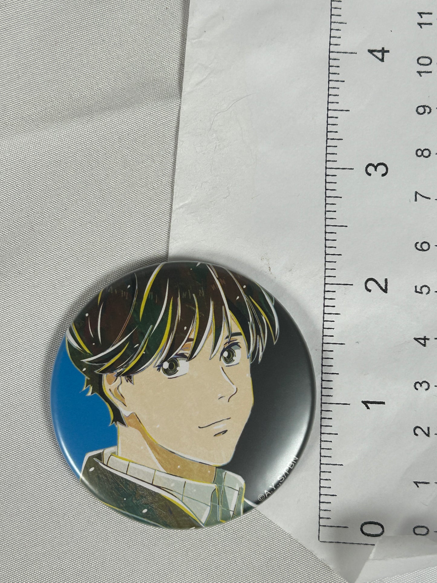 Eiji Okumura Smiling Can Badge Ani-Art Banana Fish arma bianca