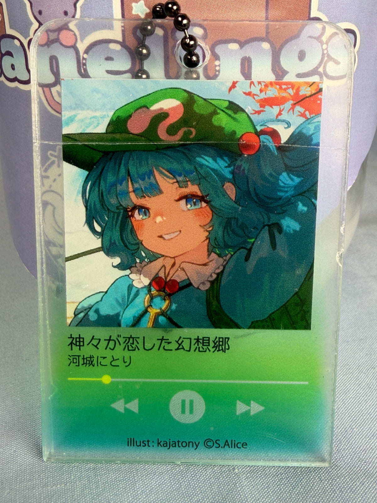 Nitori Kawashiro Music Player Acrylic Keychain Touhou Project LEC