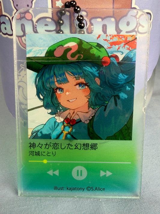 Nitori Kawashiro Music Player Acrylic Keychain Touhou Project LEC
