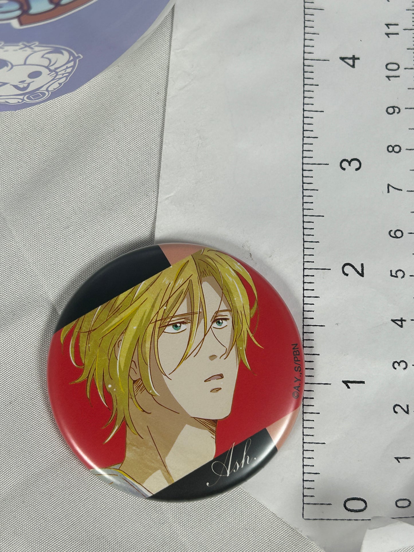Ash Lynx Can Badge Ani-Art Banana Fish arma bianca