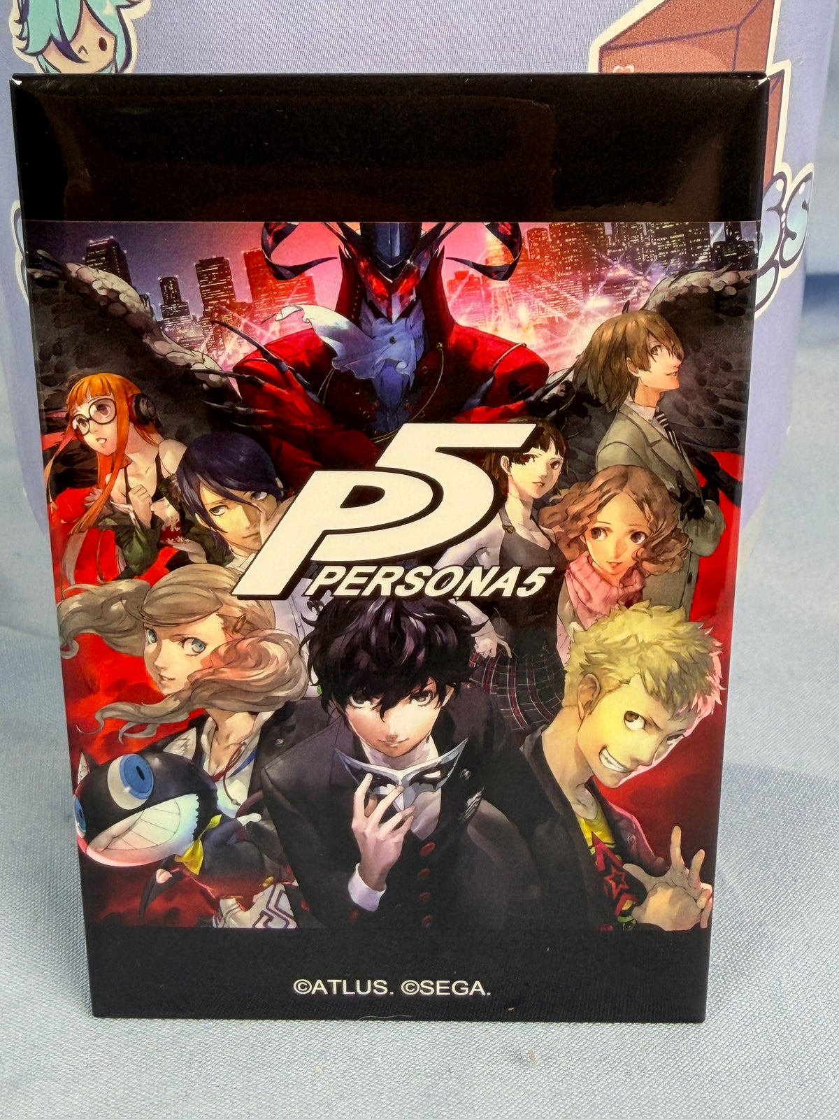 Persona 5 PS4 Boxart Square Can Badge Persona 30th Anniversary
