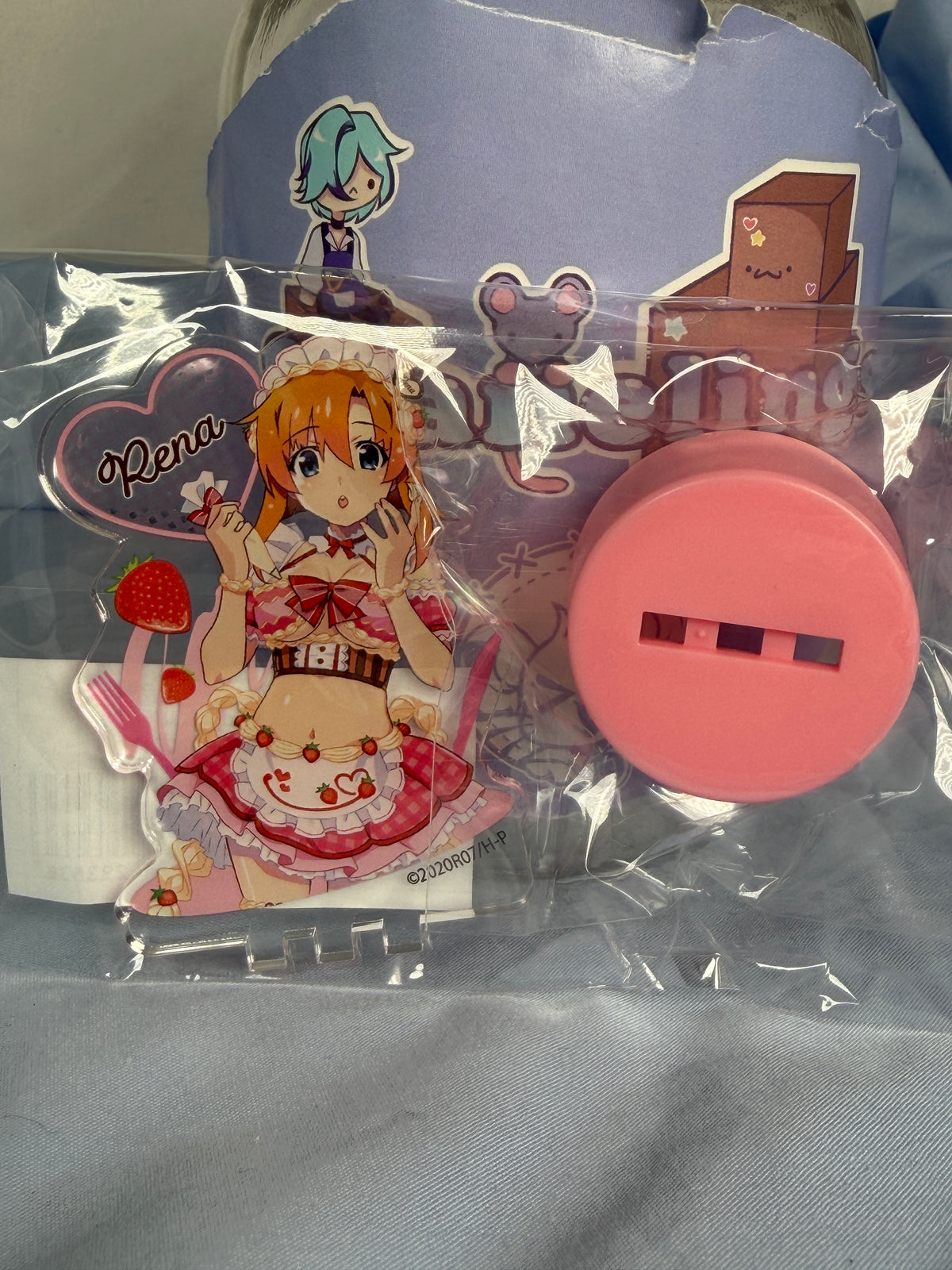 Rena Ryugu Bottle Lid Acrylic Higurashi When They Cry Moe Moe Café Prize D