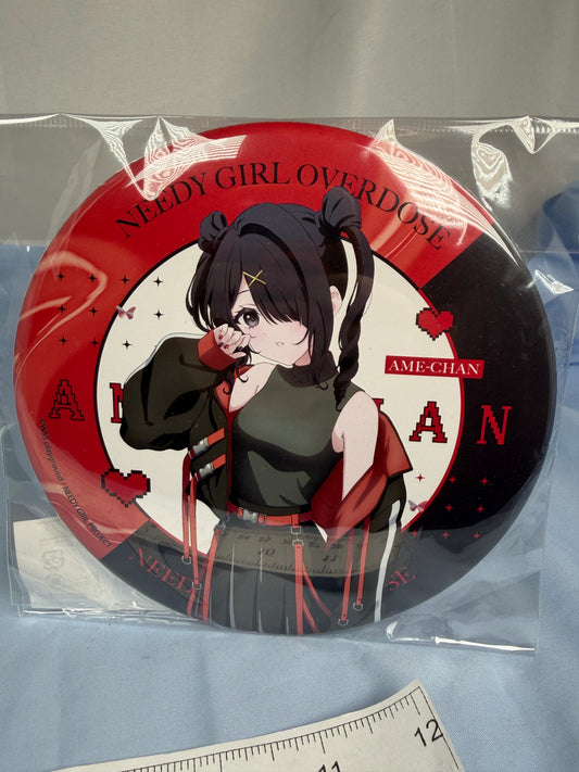 Ame-chan Tactical Outfit Large Can Badge Pin Needy Streamer Overload Arma Bianca