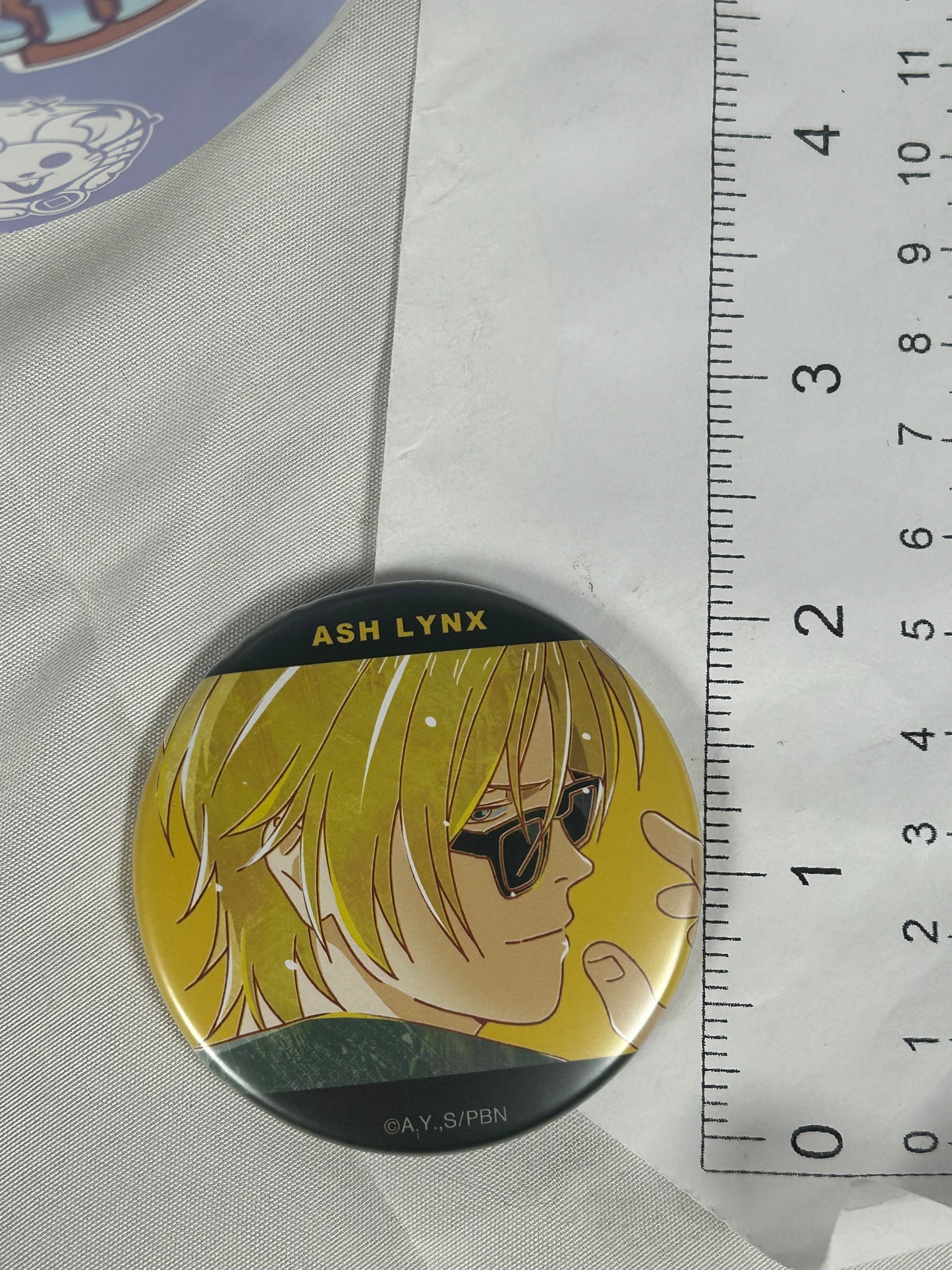 Ash Lynx Sunglasses Can Badge Ani-Art Banana Fish arma bianca