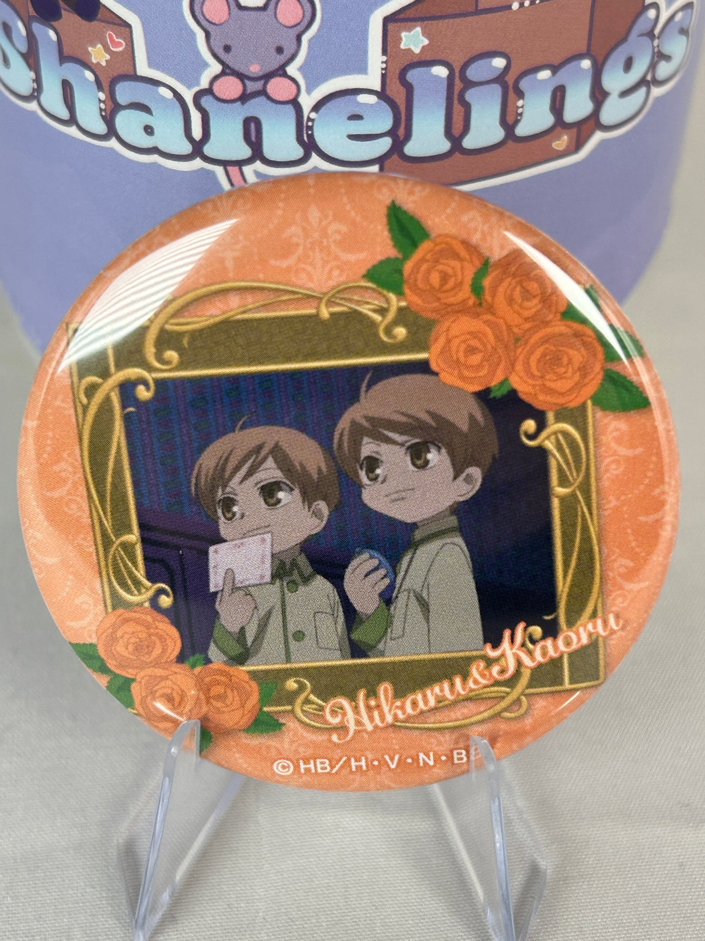 Hitachiin Kaoru Hikaru Child Badge Button Ouran Highschool Host Club 20th