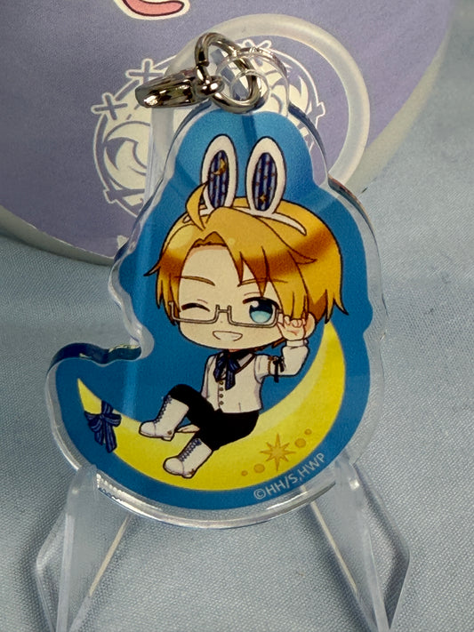 America Bunny Moon Acrylic Keychain Hetalia World Stars Amo Café 2026