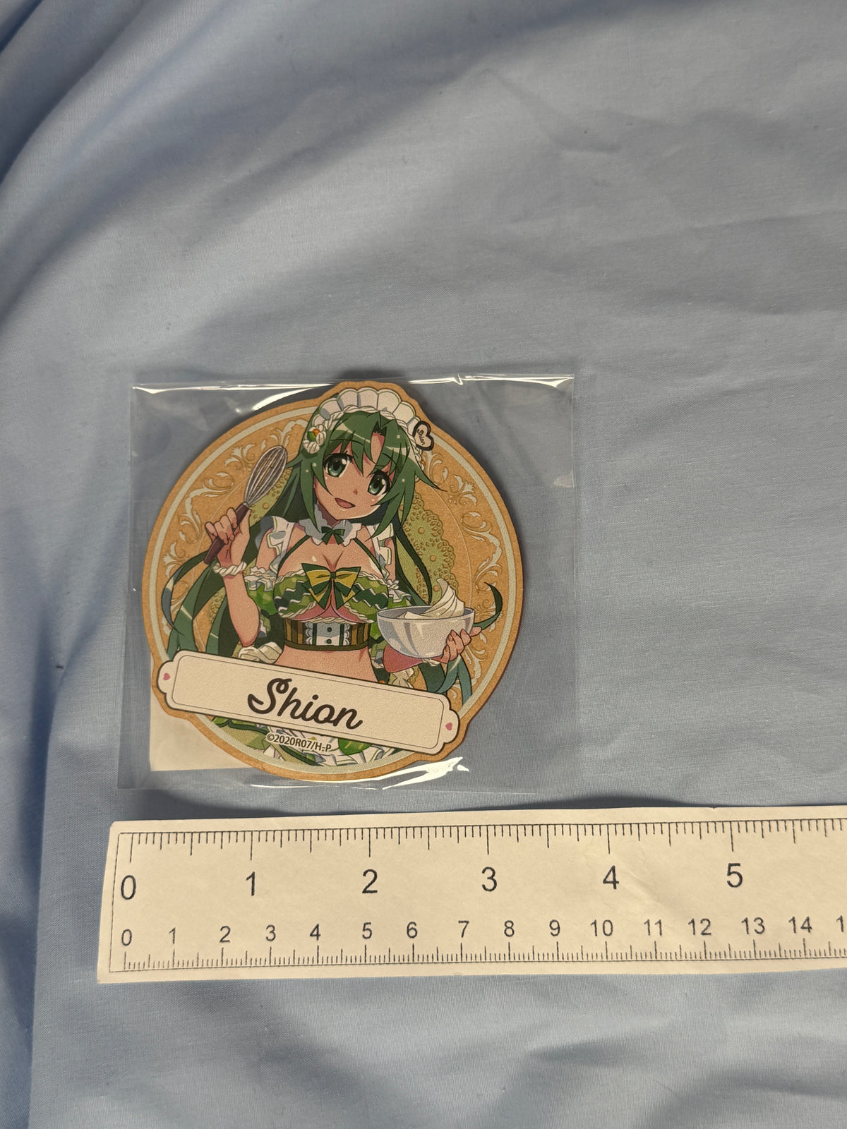 Shion Sonozaki Wooden Coaster Higurashi When They Cry Moe Café Lottery Prize E