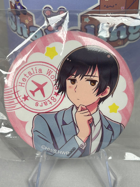 Japan Eye Pallet BK x WT Button Can Badge Hetalia World Stars 2022