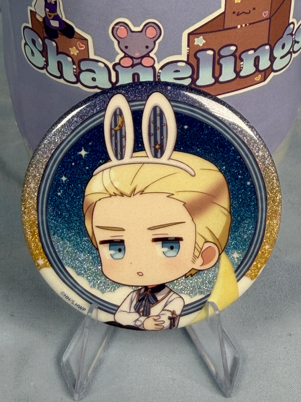 Germany Bunny Moon Pin Badge Hetalia World Stars Amo Café 2026