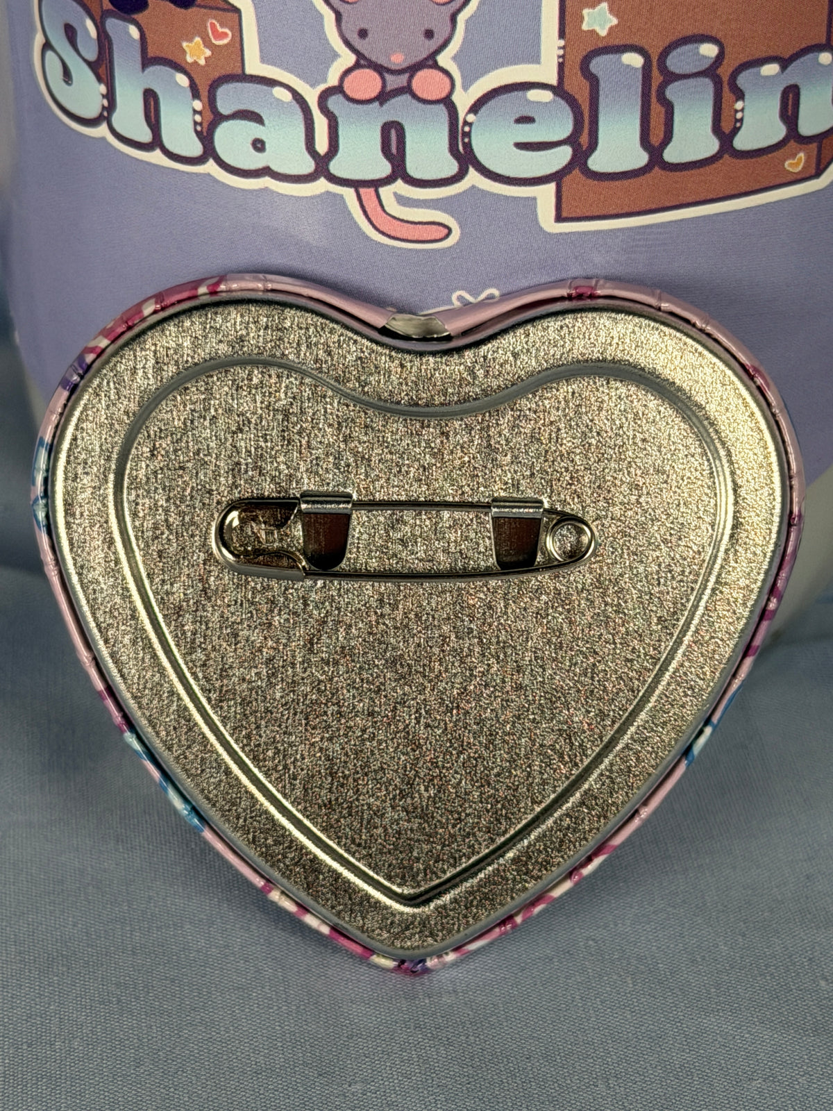 KAngel Heart Button Badge Pin Needy Streamer Overload
