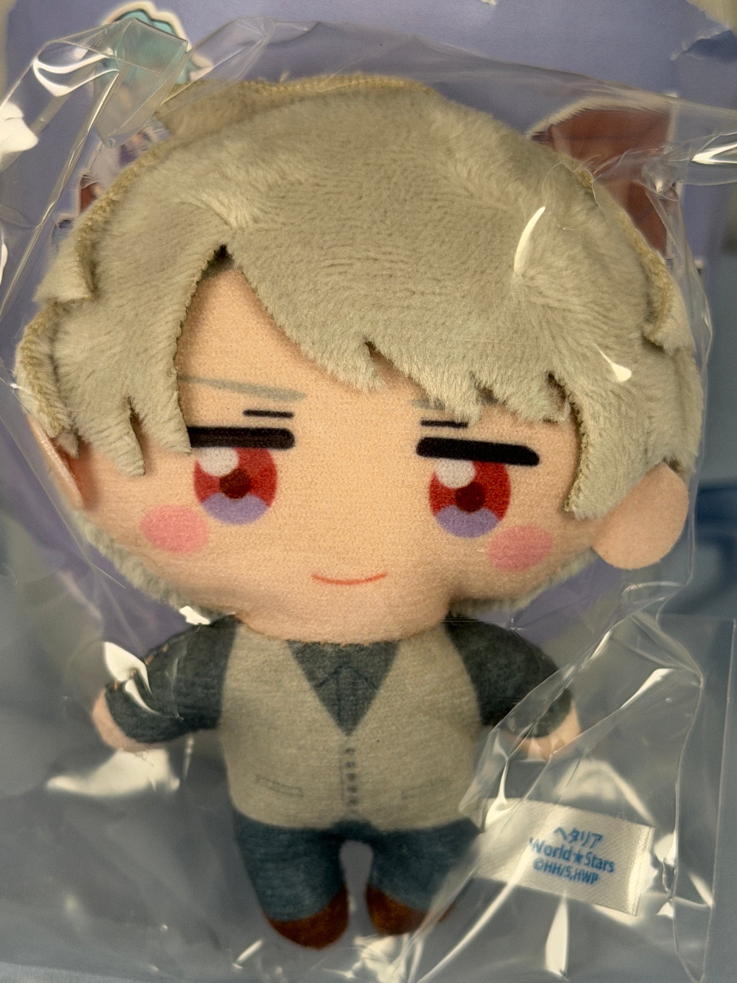 Prussia Plush Keychain Strap Kapukko Friends Hetalia World Stars