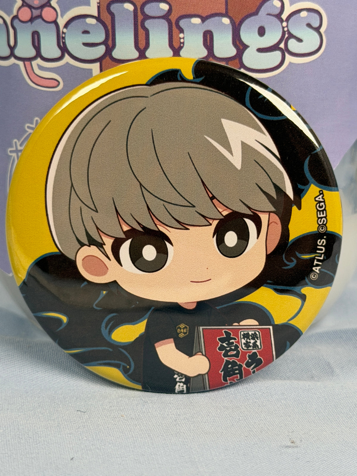 Yu Narukami Ramen Can Badge Persona 4 Golden Ichikakuya Collaboration