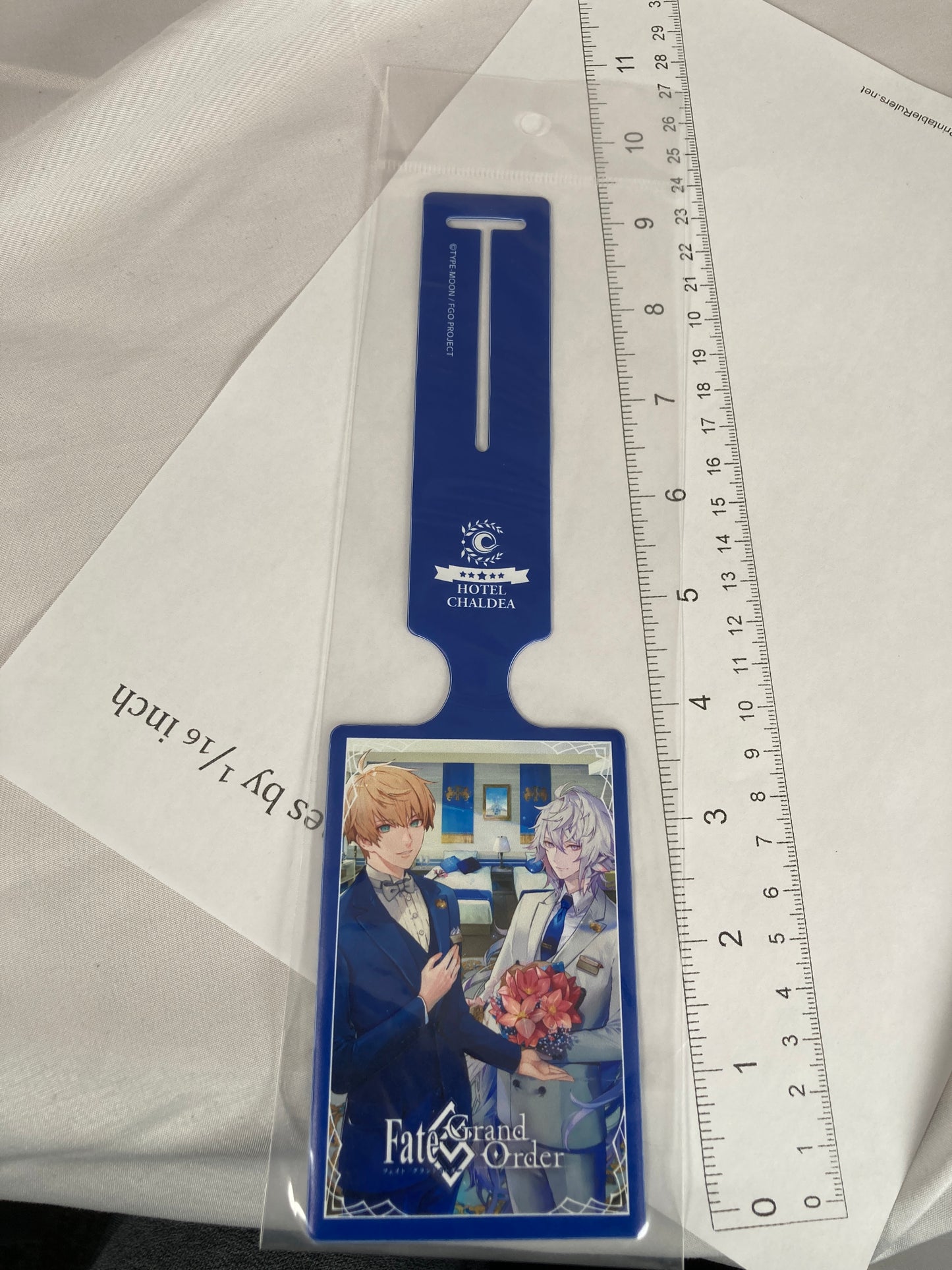 Arthur Pendragon Merlin Baggage Tag Hotel Chaldea Collab Fate Grand Order