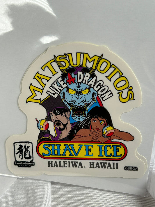 Yakuza 8 Gaiden: Pirates in Hawaii Matsumoto Shave Ice Sticker Pack of 2