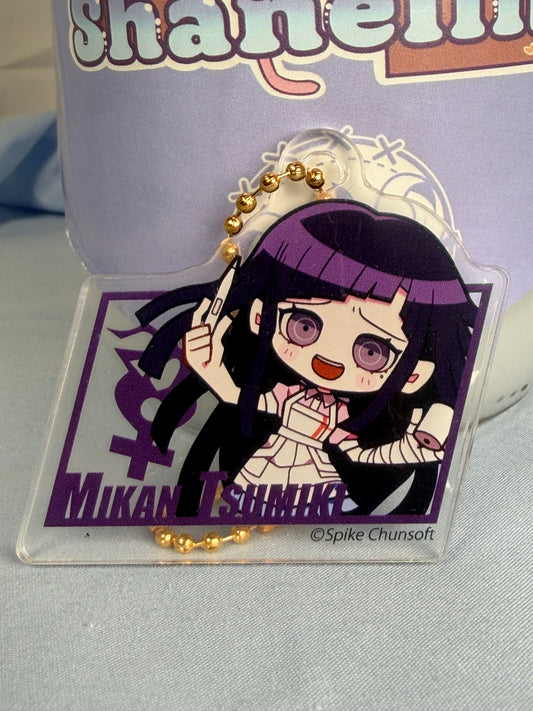 Chibi Mikan Tsumiki Acrylic Keychain Danganronpa 2 Illustrator Collection