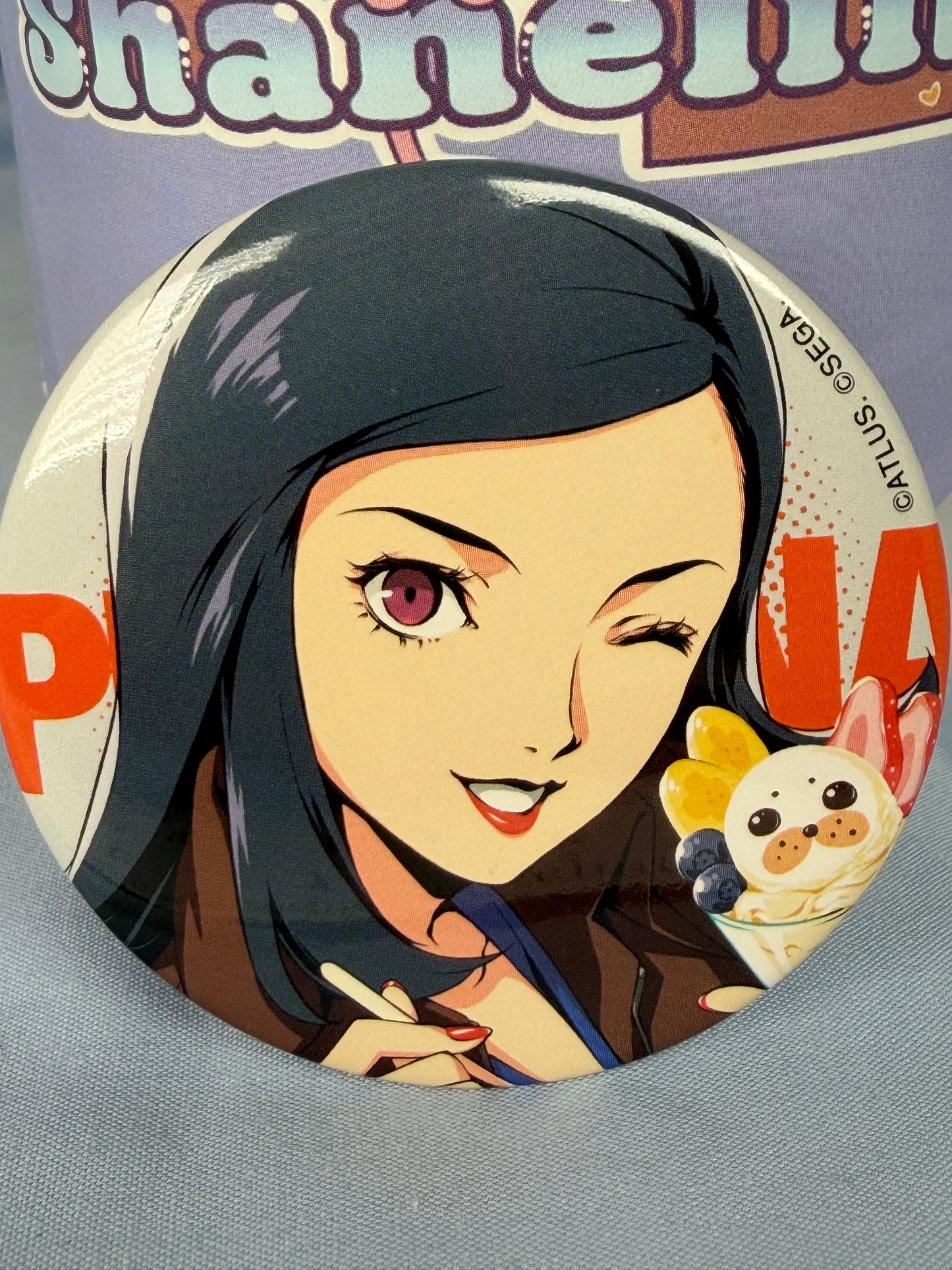 Maya Amano Button Badge Pin Persona 2 Innocent Sin Hakkeijima Sea Paradise