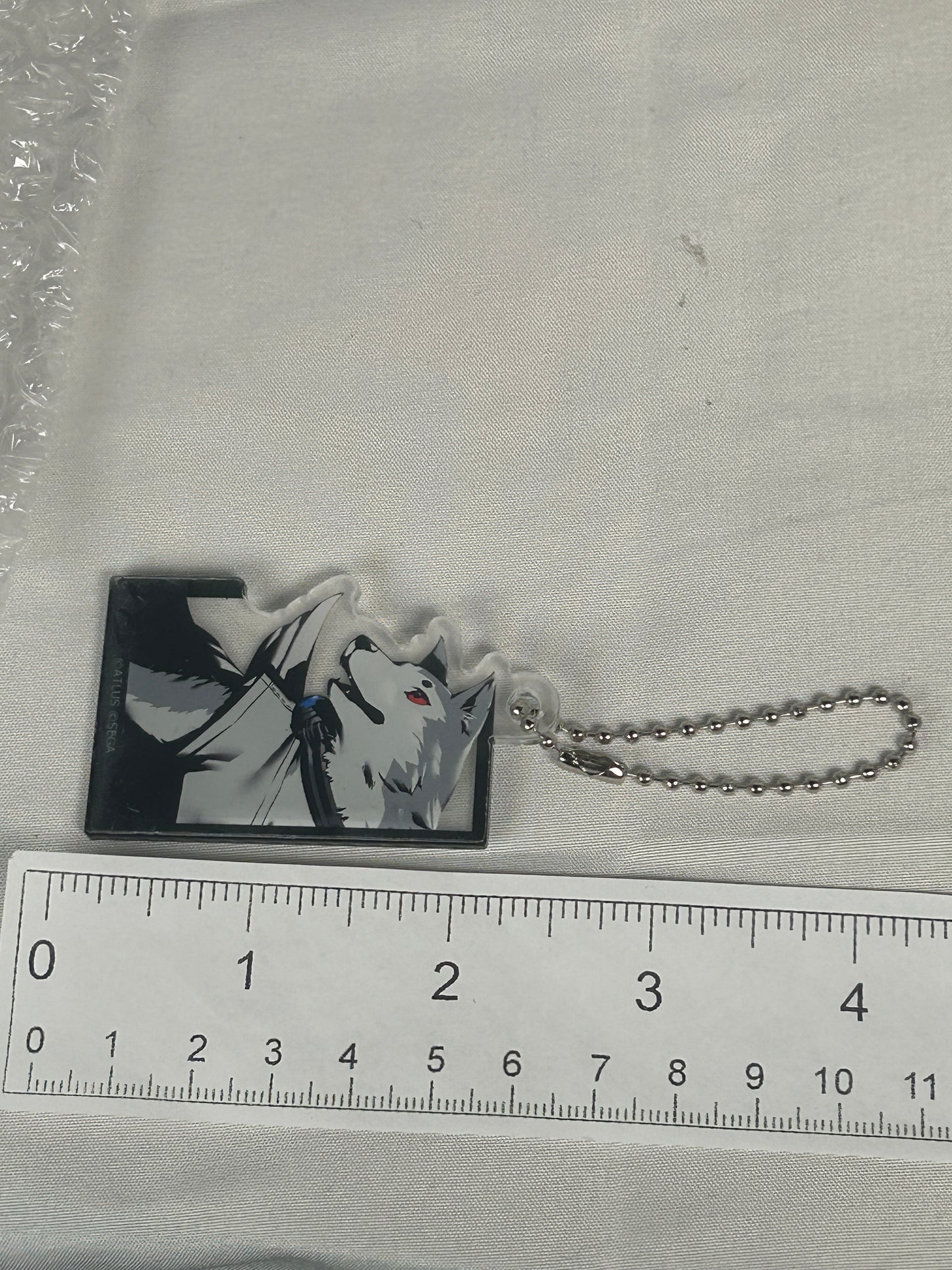 Koromaru Portrait Acrylic Keychain Persona 3 Reload Friend Daiso