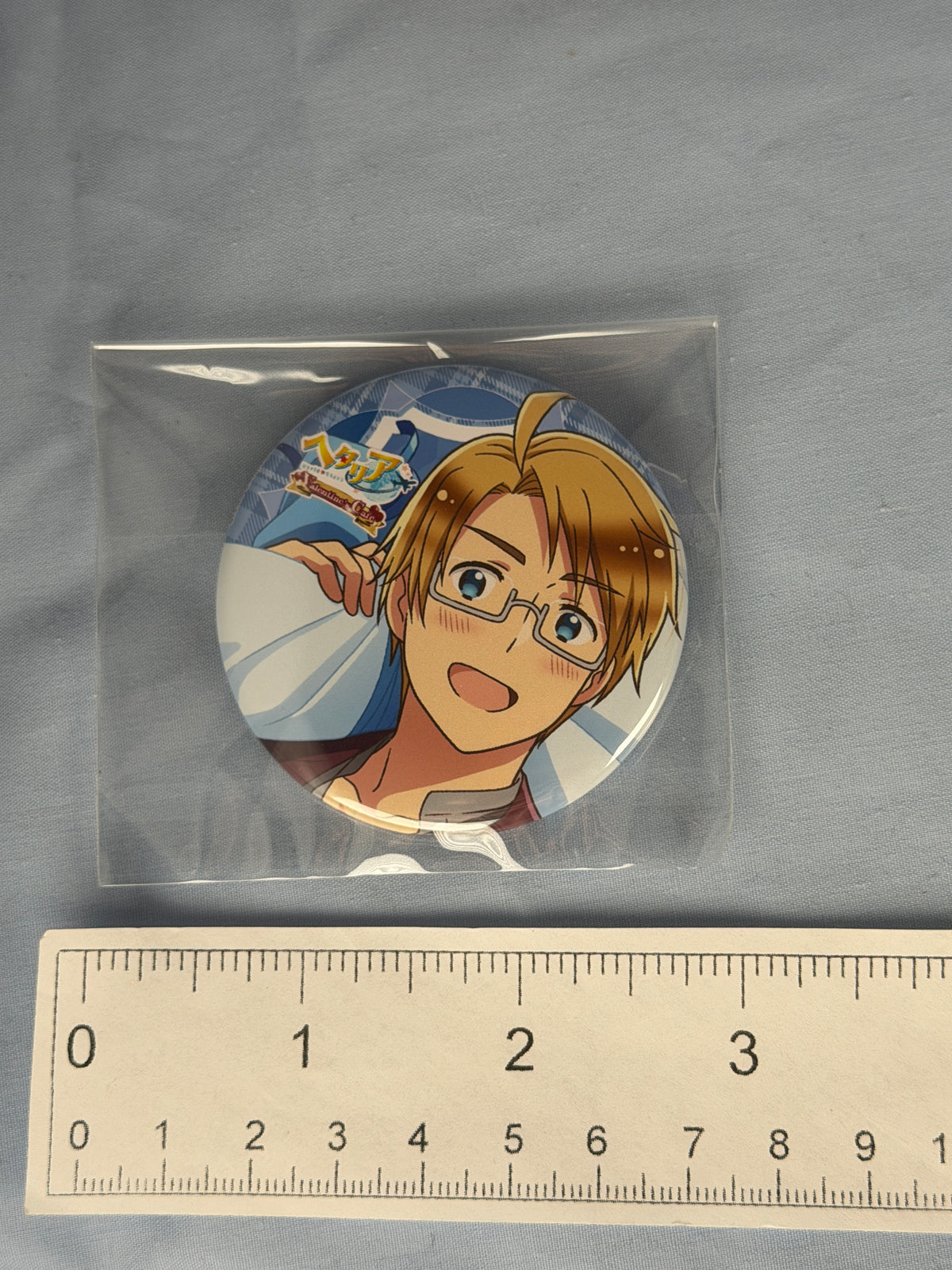 America Valentine's Cafe Can Badge Pin Hetalia World Stars Amo Café