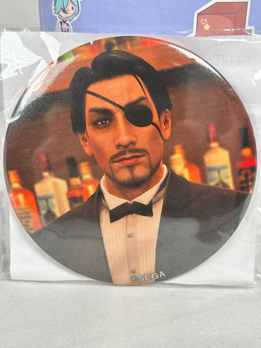 Goro Majima Bartender Can Badge Yakuza Birthday Ichiban Kuji Lottery