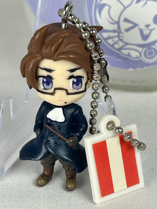 Austria Minifigure Keychain Mascot Set 1 Hetalia Axis Powers 2009 Tomy Arts